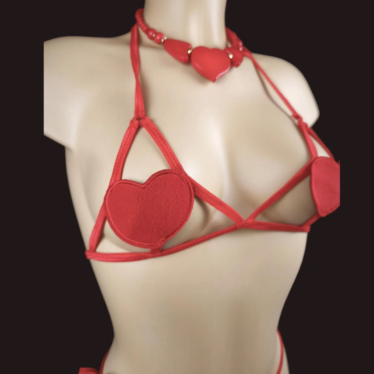 2-delige set - Bh met hart & bijpassende string - Nieuw / Maat L/XL (40 – photo 5